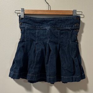 Polo Ralph Lauren Dark Blue Denim Mini Skirt